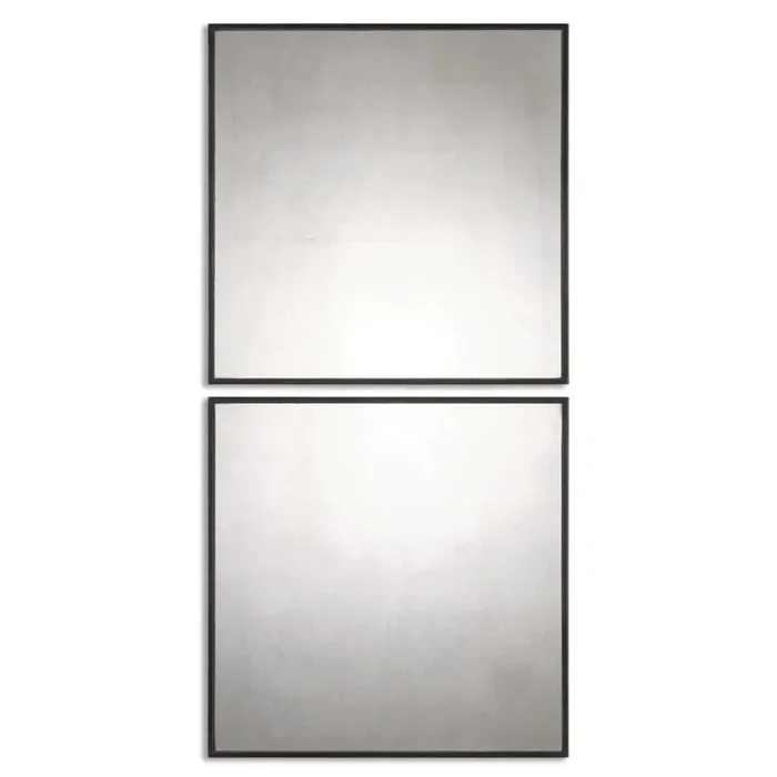 Uttermost – Matty Antiqued Square Mirrors (Set of 2) – 13932