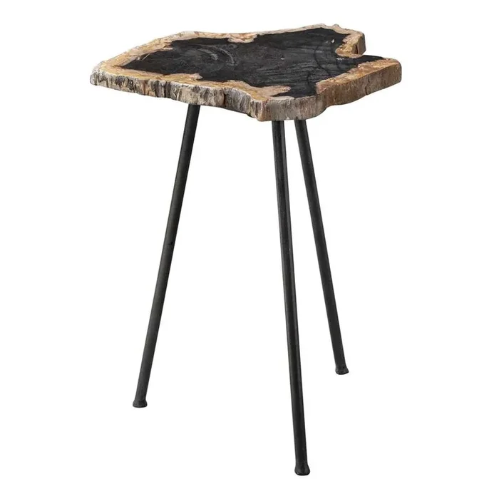 Uttermost – Mircea Petrified Wood Accent Table – 25461