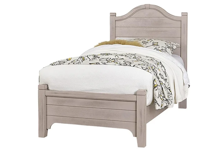 Vaughan-Bassett Bungalow Twin Arched Bed in Dover
