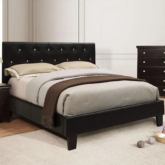 Velen Black Cal.King, E.King, Full, & Twin Bed Black & White