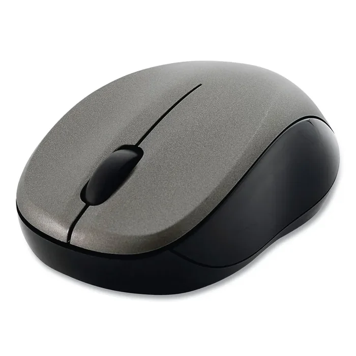 Verbatim® Silent Wireless Blue Led Mouse, 2.4 Ghz Frequency/32.8 Ft Wireless Range, Left/right Hand Use, Graphite