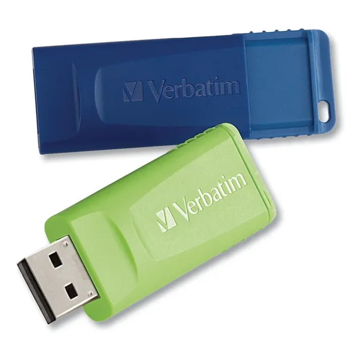 Verbatim® Store ‘n‘ Go Usb Flash Drive, 64 Gb, Assorted Colors, 2/pack