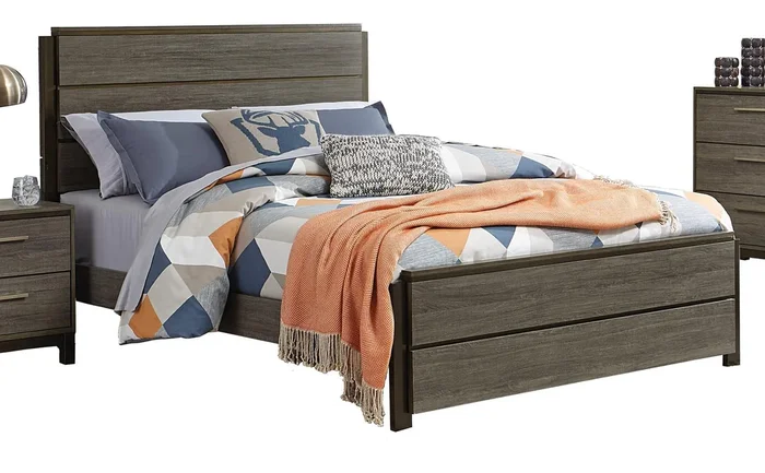 Vestavia Queen Panel Bed in Gray 1936-1