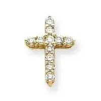 VS Diamond Cross Pendant 14k Gold XP1757VS