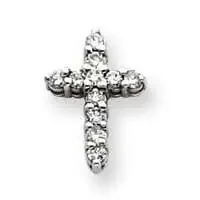 Vs Diamond Cross Pendant 14k White Gold XP1756WVS