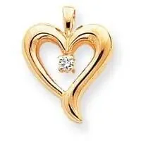 VS Diamond Heart Pendant 14k Gold XP571VS