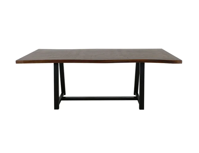 Walnut – Trestle Dining Table – Walnut Brown