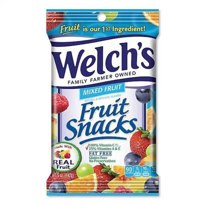 Welch‘s® Fruit Snacks, Mixed Fruit, 5 Oz Pouch, 12/carton
