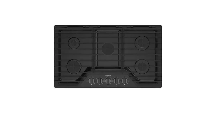 WHIRLPOOL 36-inch Gas Cooktop with EZ-2-Lift™ Hinged Cast-Iron Grates WCGK5036PV | Home Haven …