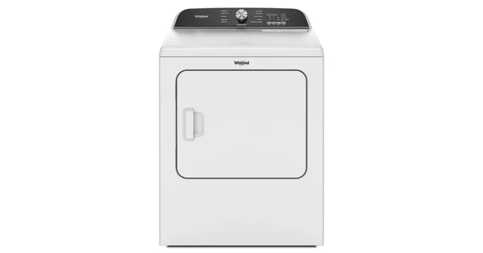 WHIRLPOOL 7.0 Cu. Ft. Whirlpool Top Load Gas Dryer with Moisture Sensor WGD6150PW | Valley Furniture…