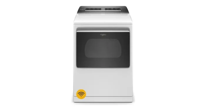 WHIRLPOOL 7.4 cu. ft. Top Load Gas Dryer with Advanced Moisture Sensing WGD8127LW | Valley Furniture…