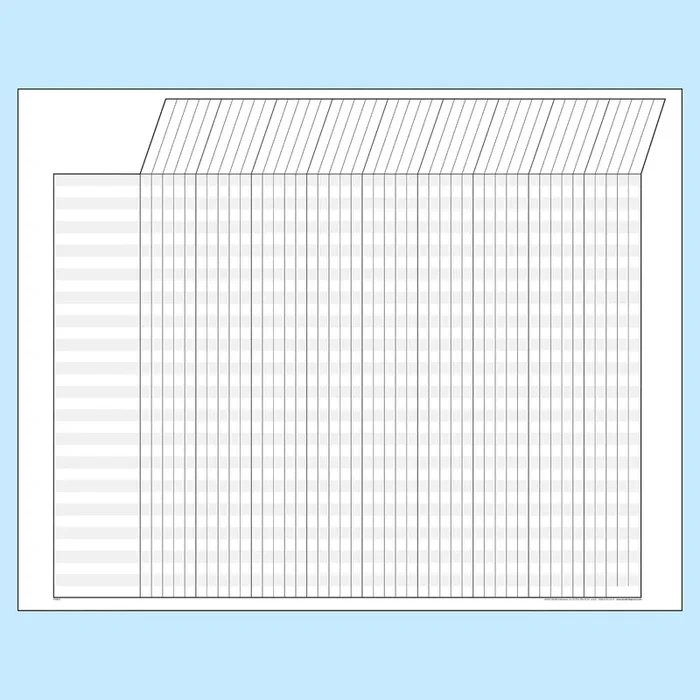 White Horizontal Incentive Chart – Jumbo