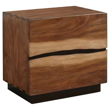 Winslow 2-drawer Nightstand Smokey Walnut / CS-223252