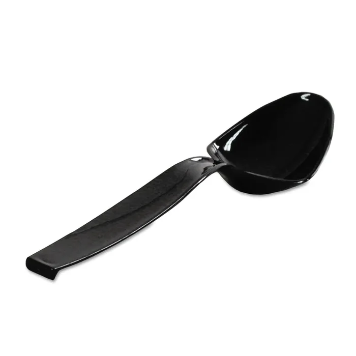 WNA Plastic Serving Spoons, 9″, Black, 144/Carton