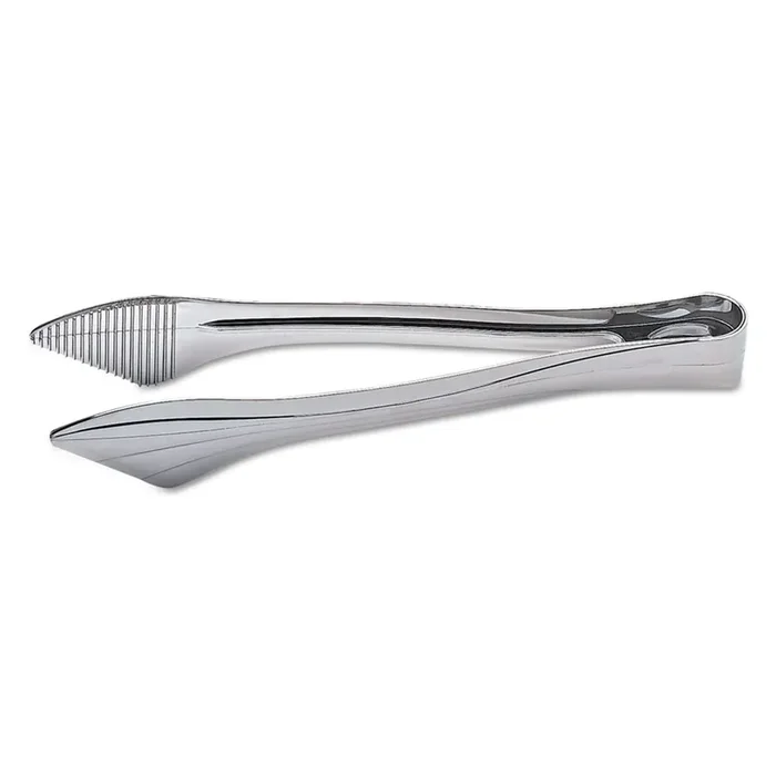 WNA Reflections Heavyweight Plastic Utensils, Serving Tongs, 9″, Silver