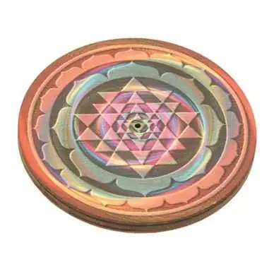 Wooden Round Geometric