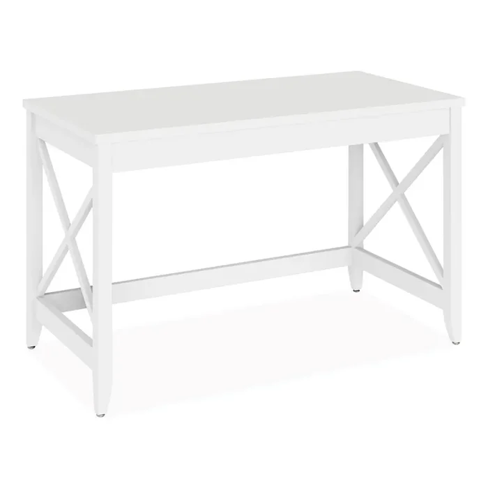 Workspace by Alera® Farmhouse Writing Desk, 47.24″ x 23.62″ x 29.53″, White