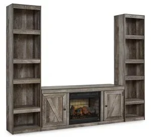 Wynnlow 3-piece Entertainment Center With Electric Fireplace