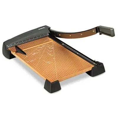 X-ACTO® Heavy-Duty Wood Base Guillotine Trimmer, 15 Sheets, 18″ Cut Length, 12 X 18