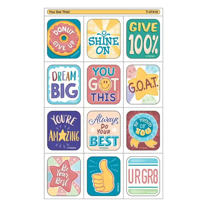 You Got This! Tear & Share Stickers™