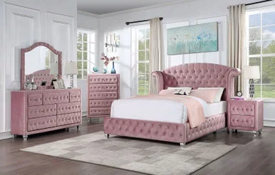 ZOHAR 4 Pc. Full Bedroom Set / CM7130PK-F-4PC