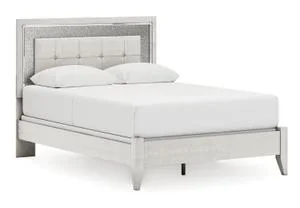 Zyniden Queen Upholstered Panel Bed
